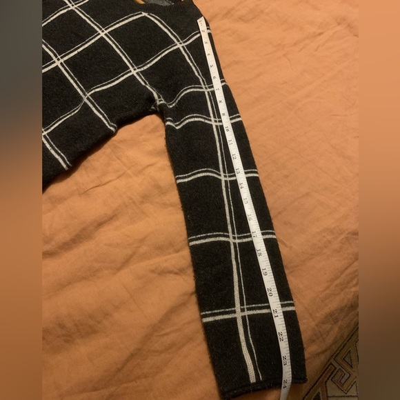 Madewell // Charcoal Windowpane Crewneck Sweater - Picture 6 of 10